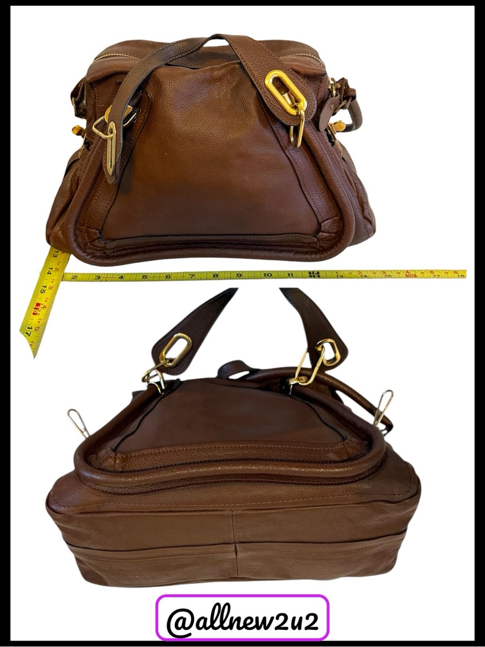 Chloe’ Paratay  Shoulder Handbag in Rock - Picture 11 of 14